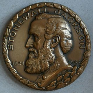 Stonewall Jackson 3 " Bronze Medal (nyu Hall Of Fame For Great Americans)