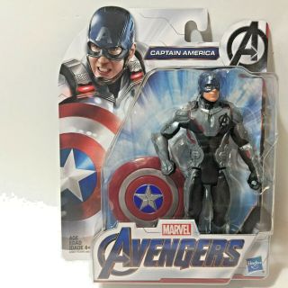 Avengers Endgame Mcu Captain America 6in Action Figure W/ Shield