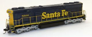 Custom Athearn Blue Box Emd Sd - 45b Diesel Locomotive Santa Fe 5500 Dc Ho