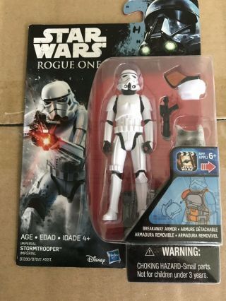 Hasbro Disney Star Wars Rogue One Imperial Stormtrooper Figure 3.  75”