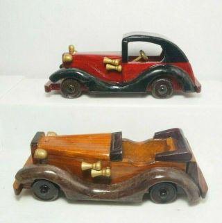 Wooden G Gauge Automobile Load For Lgb,  Bachmann,  Aristocraft,  Or Usa Trains