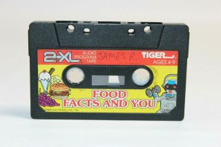 1992 Tiger Electronics 2 - Xl Talking Robot Cassette Tape Food Facts And You
