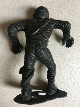 Vintage MPC The Mummy 2.  5 Inch Black Plastic Toy Monster Figure,  1960 ' s 3