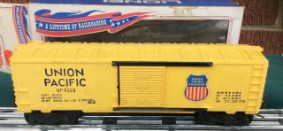 Vintage Lionel Trains O - 27 Scale Union Pacific Box Car 6 - 9203
