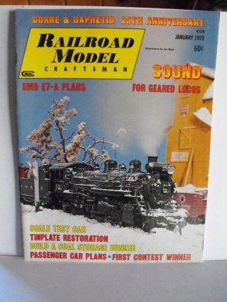 Railroad Model Craftsman Magazines 1972 All 12 Issues -