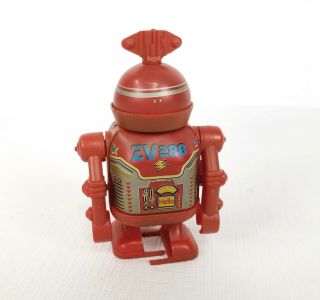 Vintage PLAYGO Wind Up Walking Robot Red ZV288 Tin & Plastic 3