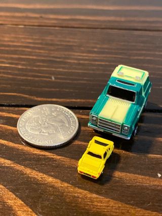 Micro Machines Insiders Chevy Tahoe W/micro Mini Ferrari Mondial Yellow 1989