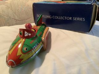 Schylling Rocket Racer Tin Friction Toy Motor Sound 2001 Bright Color 3