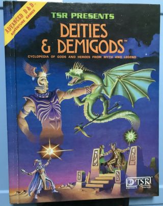 Ad&d Advanced Dungeons And Dragons Deities And Demigods 1980 Tsr Presents 126pp