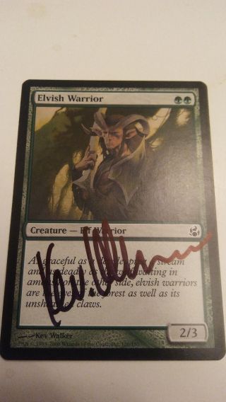 Elvish Warrior Artist Proof Signed By Kev Walker Mtg