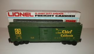 Lionel O Scale Atsf Box Car 6 - 9465 (blt 83)