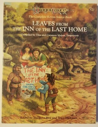 Ad&d Dragonlance Leaves From The Inn Of The Last Home And Dl1 And Dl2 Modules
