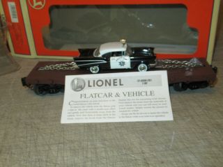Lionel 6 - 26906 Southern Pacific Flatcar W/ 57 Chevy Police Car,