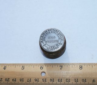 1891 Tifton Ga Chapter 47 Ram Penny Token Coin Die Stamp