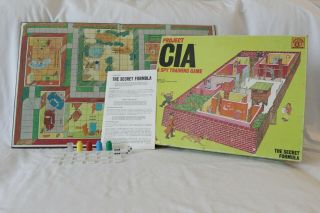 Vintage Project Cia A Spy Training Game - The Secret Formula - 1974 - Complete