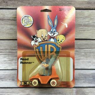1988 Ertl Diecast Road Runner Orange Car 2710 Wb Looney Tunes