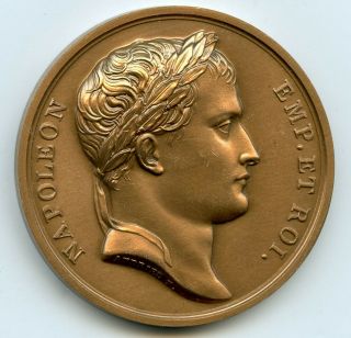 France Bronze Restrike Medal Napoleon Battle of Sommo Sierra 41mm 40gr 2