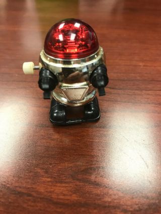 Vintage 1978 Tomy Wind Up Rascal Robot Space Toy Red And Gold