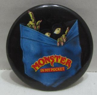 Monsters In My Pocket Pin Button,  1991 Osp Publishing