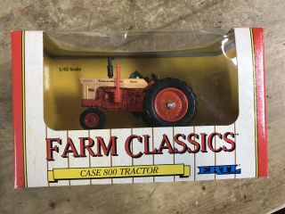 Case 800 Toy Tractor 1;43 Scale Ertl Farm Classics Mib