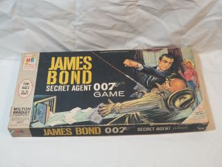 Vintage 1964 James Bond Secret Agent 007 Milton Bradley Spy Board Game