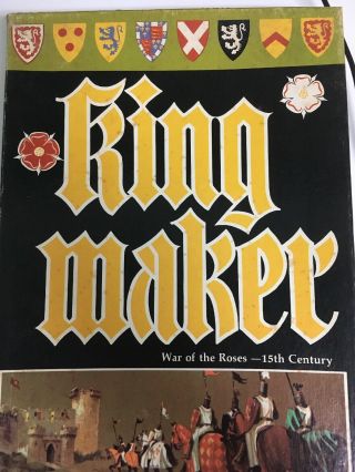 Avalon Hill War Games Kingmaker (1st Edition) Box Ex