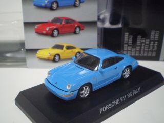 Porsche 911 Rs 964 Blue Kyosho 1:64 Die Cast Part.  6