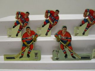VINTAGE 1950 ' s TIN TABLE TOP HOCKEY PLAYERS NHL MONTREAL CANADIANS 3