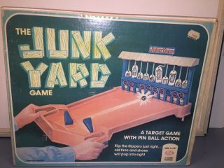 Vintage 1975 The Junk Yard Game By Ideal Toy Corp With Orginal Box