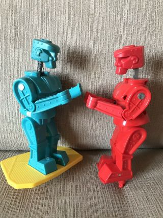 Rockem Sockem Robots By Marx For Wedding Cake Topper Gag Gift 7.  5” Robots Only