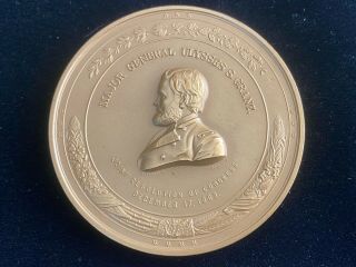 T2: President Ulysses Grant Medal From Congress 1863 Bronze Medal Us 3”