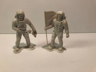 Vintage Louis Marx Astronaut Space Toy Figures Collectible 6 “ Inch Moon Men