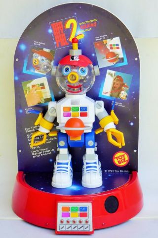 1991 Toy - Biz My Pal 2 Electronic Talking Robot Store Display Bat/op Toy
