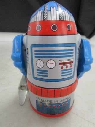 Mr.  Atomic Cragstan Robot Wind - Up Tin Toy Japan Made 2