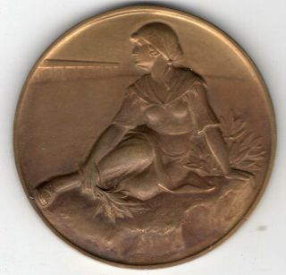 1929 Swiss Medal For The Federal Shooting Competition,  Bellinzona,  By Huguenin