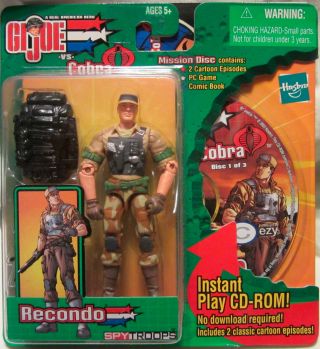 G.  I.  Joe Spy Troops Recondo Action Figure With Mission Disc 1