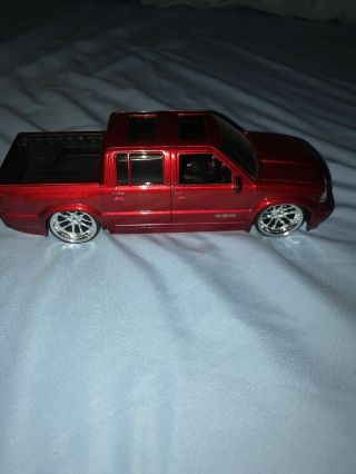 2000 Chevrolet S - 10 1/24 Jada Dub City Very Rare Crew Cab Dark Red Hard To Find