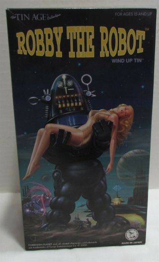 Empty Box For Robby The Robot Tin Wind Up,  Osaka Tin Toy Institute