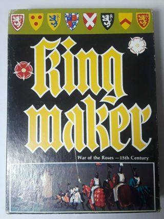 1976 Kingmaker King Maker War Of The Roses Board Game By Avalon Hill Bookcase