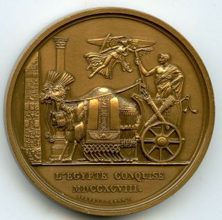 France Bronze Restrike Medal Napoleon Conquest Of Egypt 41mm 41gr