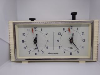 Vintage Ussr Russian Chess Tournament Mechanical Clock Timer Jantar Yantar