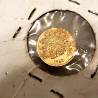 1852 Indian Head California Gold 1/2 Dollar Token/coin