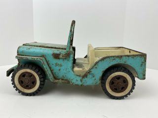 Vintage Tonka Jeep Turquoise Restoration Project 10”