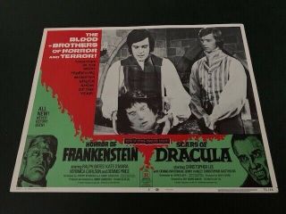 Horror Of Frankenstein Scars Of Dracula Lobby Card 2