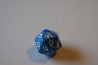 Magic The Gathering Black Lotus Blue Speckled Dice