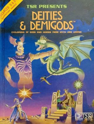Ad&d Deities & Demigods Cyclopedia Of Gods & Heroes By Tsr