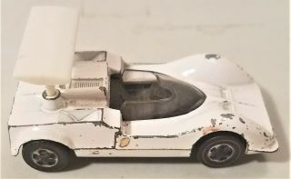 1968 Hot Wheels Chaparral 26 White With Red Line Tires