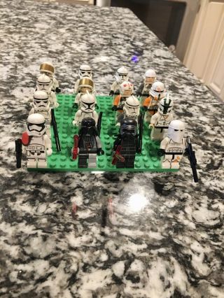 16x Lego Star Wars Minifigure Battled Darth Vader Kylo Ren 7672 75104