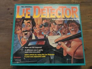 Vintage 1987 First Edition Lie Detector Board Game By Pressman Complete