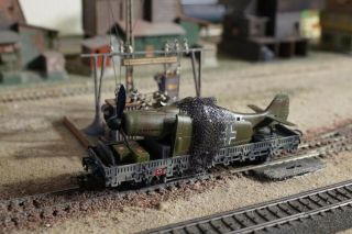 Marklin,  Wwii Military Wagons With One Focke Wulf 190 As Load,  Scale Ho